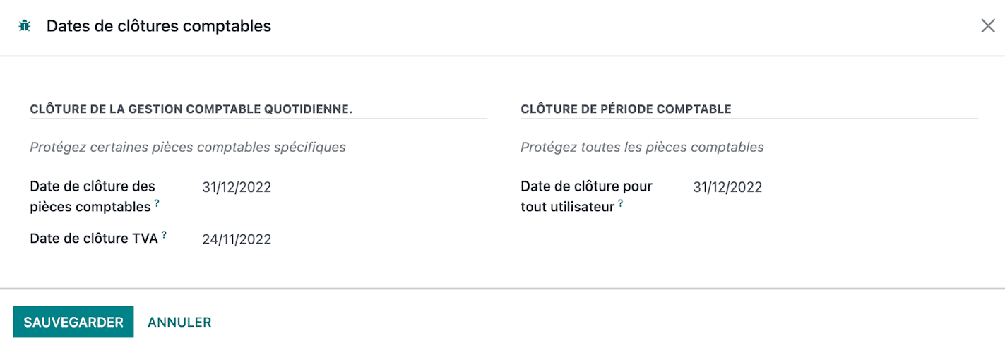 Cloture Comptable Odoo